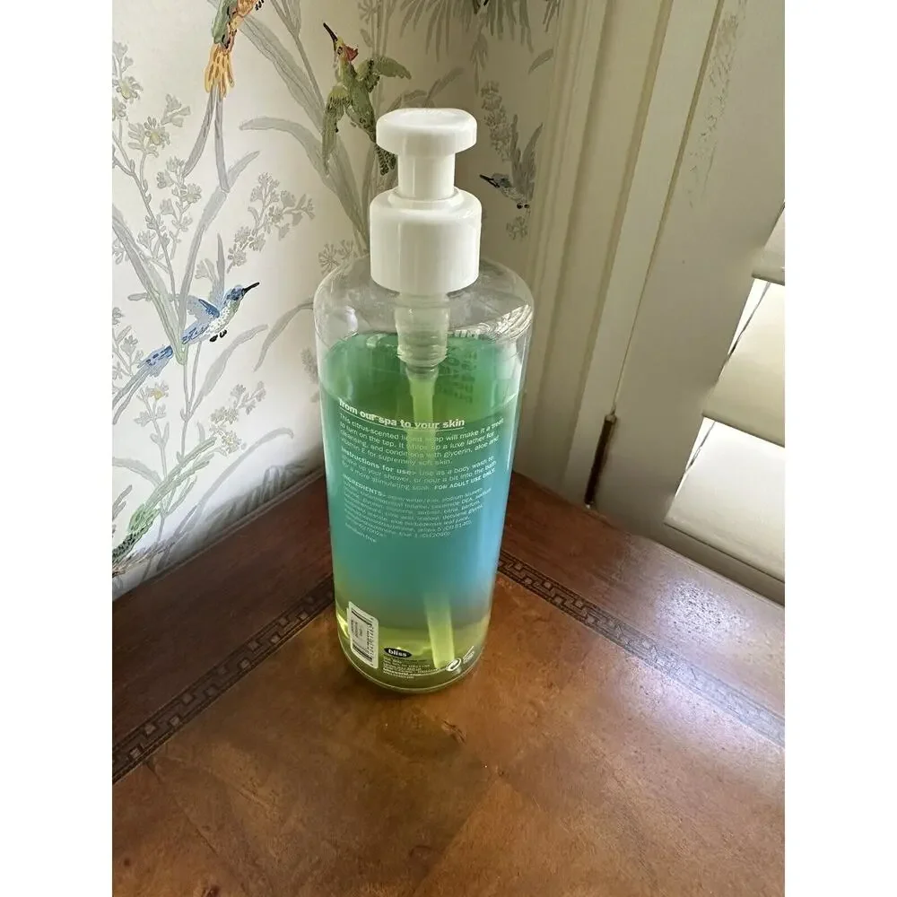 BLISS LEMON + SAGE SOAPY SUDS BUBBLING BATH BODY WASH 16 OZ shower gel